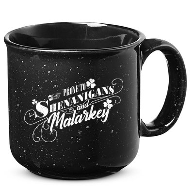 St Patrick's Day Prone To Shenanigans And Malarkey 15oz Campfire Ceramic Mug