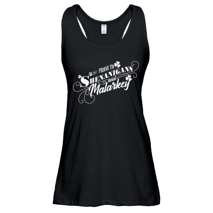St Patrick's Day Prone To Shenanigans And Malarkey Ladies Essential Flowy Tank