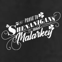 St Patrick's Day Prone To Shenanigans And Malarkey Crop Fleece Hoodie