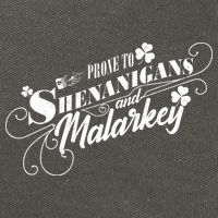 St Patrick's Day Prone To Shenanigans And Malarkey Cotton Canvas Backpack