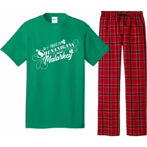 St Patrick's Day Prone To Shenanigans And Malarkey Pajama Set