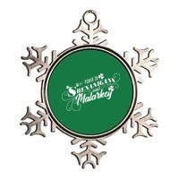 St Patrick's Day Prone To Shenanigans And Malarkey Metallic Star Ornament