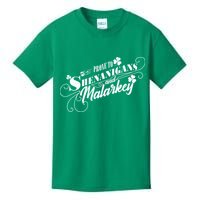 St Patrick's Day Prone To Shenanigans And Malarkey Kids T-Shirt