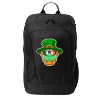 St Patrick's Day Quarantine Leprechaun With Mask City Backpack