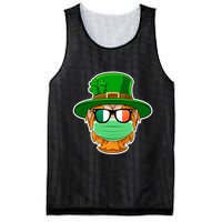 St Patrick's Day Quarantine Leprechaun With Mask Mesh Reversible Basketball Jersey Tank