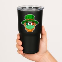St Patrick's Day Quarantine Leprechaun With Mask Tumbler