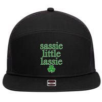 St Patrick's Day Sassie Little Lassie  7 Panel Mesh Trucker Snapback Hat
