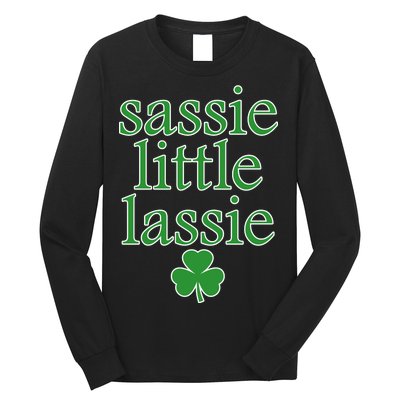 St Patrick's Day Sassie Little Lassie  Long Sleeve Shirt