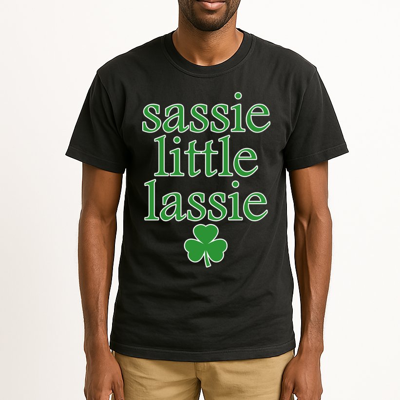 St Patrick's Day Sassie Little Lassie  Tall T-Shirt