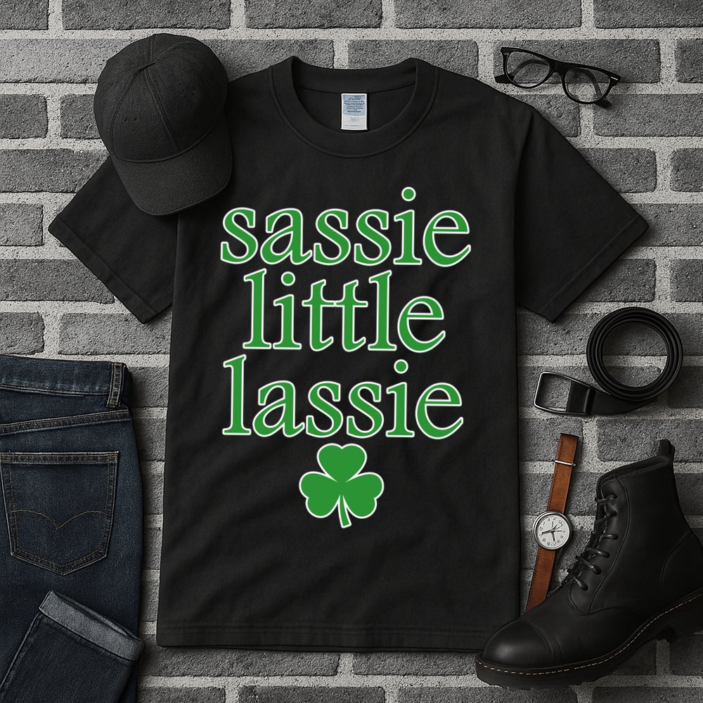 St Patrick's Day Sassie Little Lassie  Tall T-Shirt