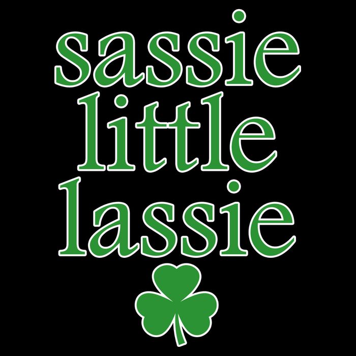 St Patrick's Day Sassie Little Lassie  Tall T-Shirt