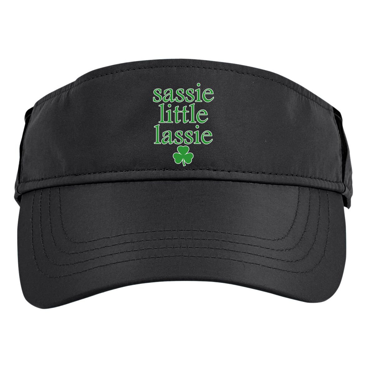 St Patrick's Day Sassie Little Lassie  Adult Drive Performance Visor