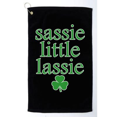 St Patrick's Day Sassie Little Lassie  Golf Towel