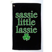 St Patrick's Day Sassie Little Lassie  Golf Towel