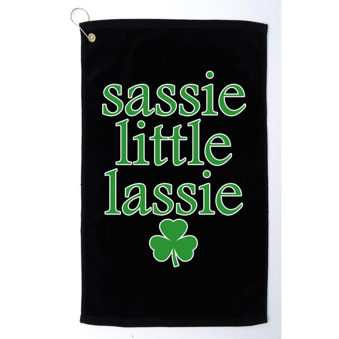 St Patrick's Day Sassie Little Lassie  Golf Towel