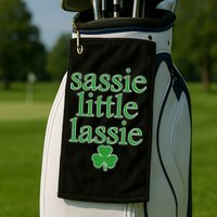 St Patrick's Day Sassie Little Lassie  Golf Towel