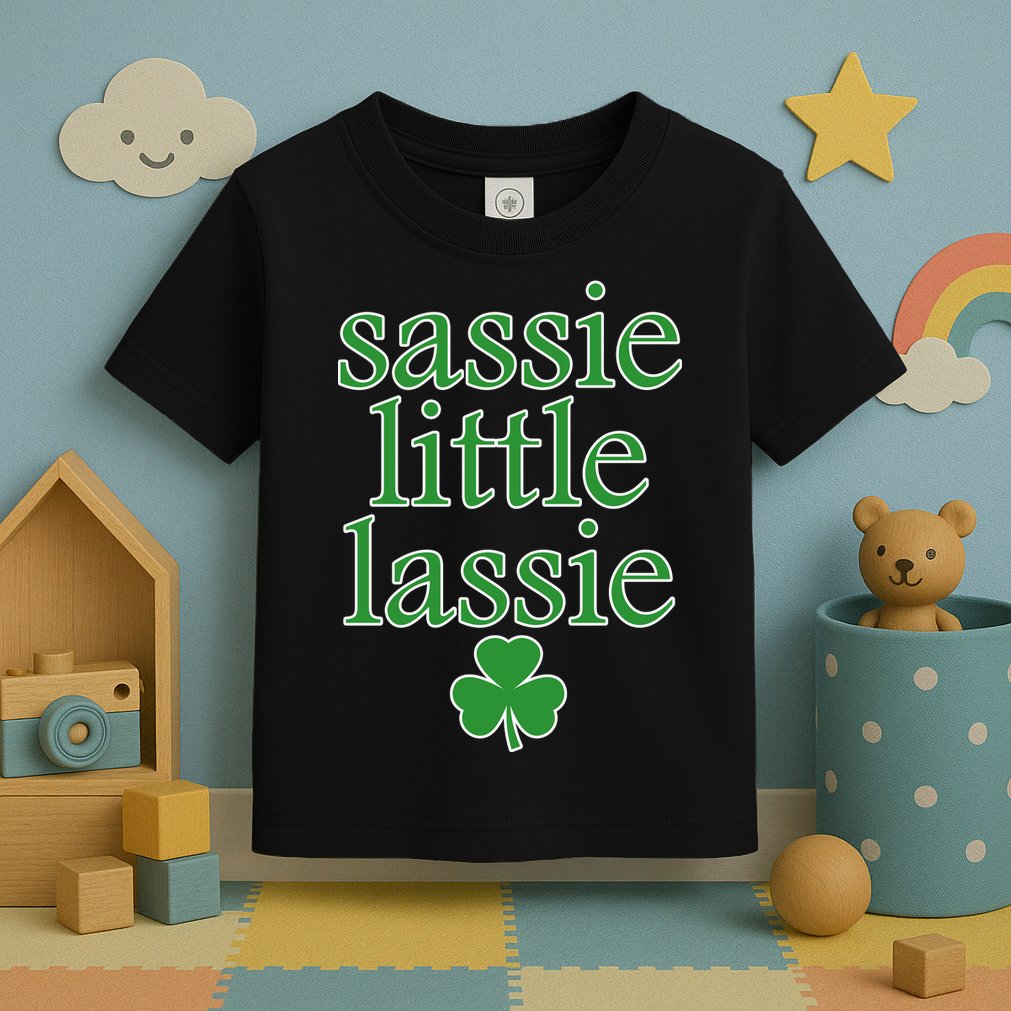 St Patrick's Day Sassie Little Lassie  Toddler T-Shirt