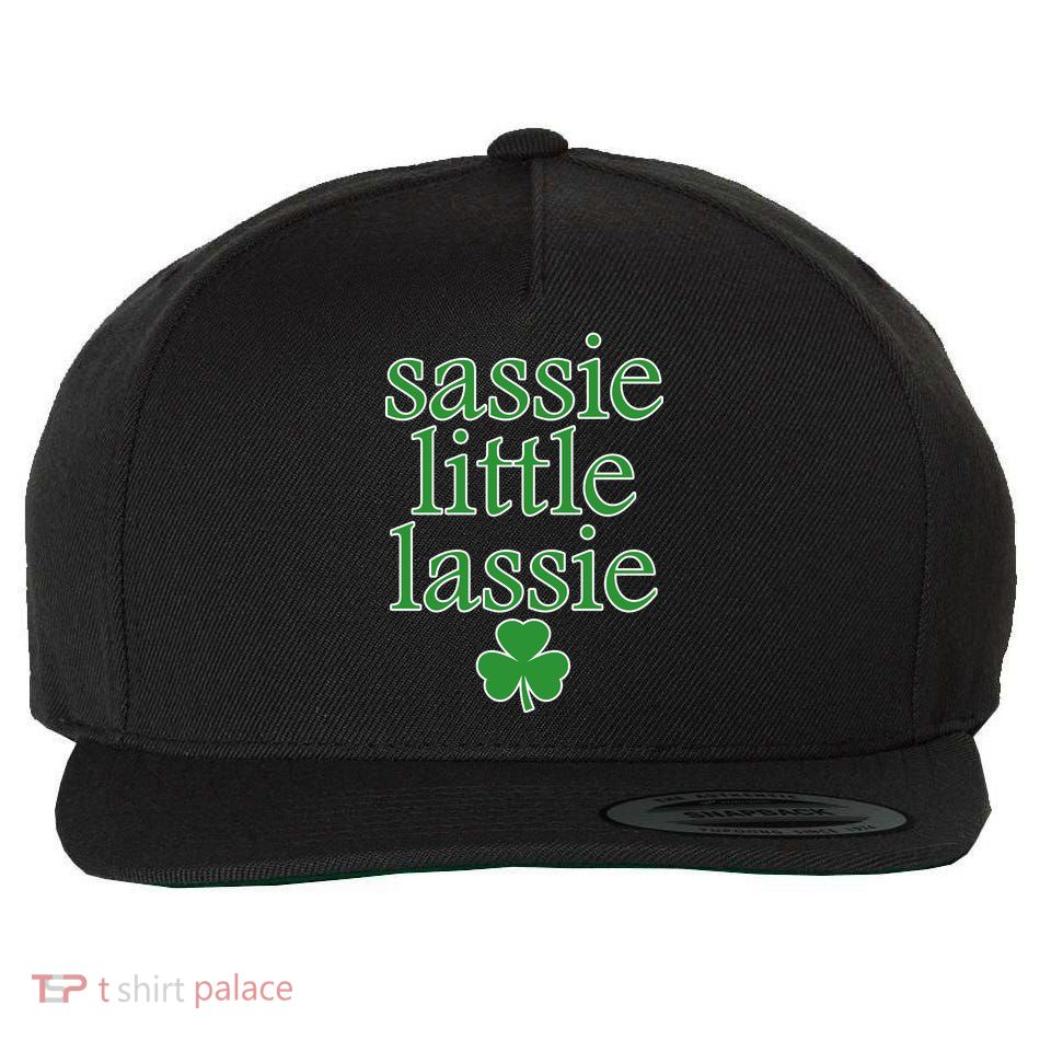 St Patrick's Day Sassie Little Lassie  Wool Snapback Cap