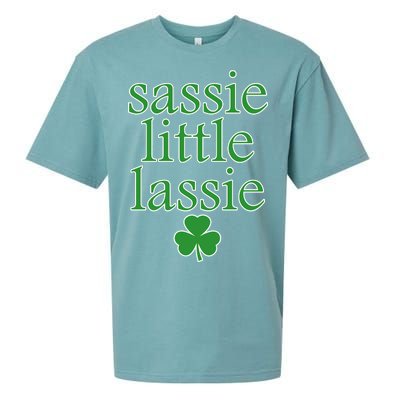 St Patrick's Day Sassie Little Lassie  Sueded Cloud Jersey T-Shirt