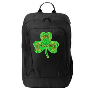 St Patrick's Day Shamrock Gamer City Backpack