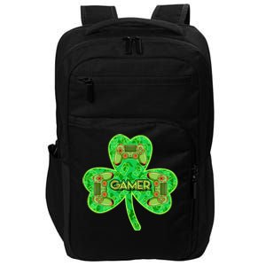 St Patrick's Day Shamrock Gamer Impact Tech Backpack