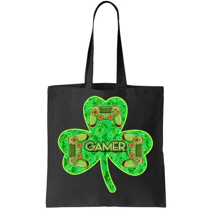 St Patrick's Day Shamrock Gamer Tote Bag