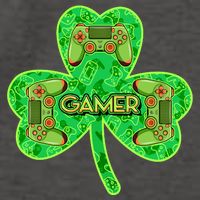 St Patrick's Day Shamrock Gamer Vector Backpack