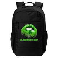 St Patrick's Day Shamrock Irish Lips Daily Commute Backpack