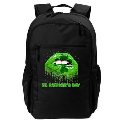 St Patrick's Day Shamrock Irish Lips Daily Commute Backpack