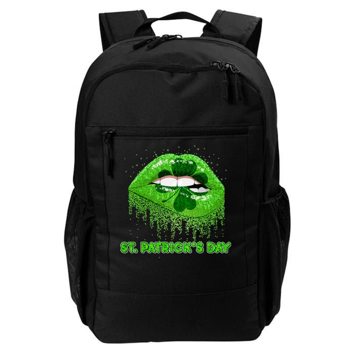 St Patrick's Day Shamrock Irish Lips Daily Commute Backpack