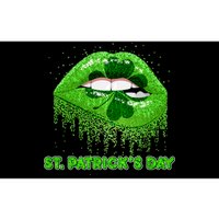 St Patrick's Day Shamrock Irish Lips Bumper Sticker