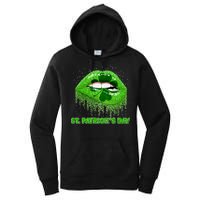 St Patrick's Day Shamrock Irish Lips Women's Pullover Hoodie