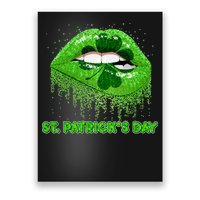 St Patrick's Day Shamrock Irish Lips Poster