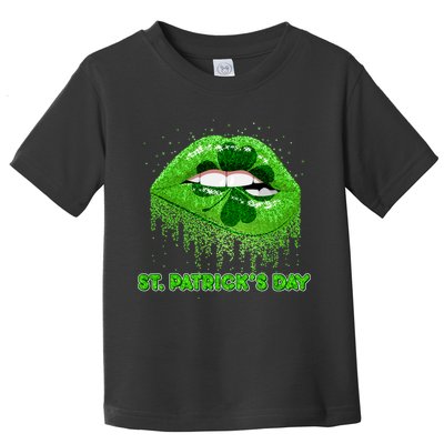 St Patrick's Day Shamrock Irish Lips Toddler T-Shirt