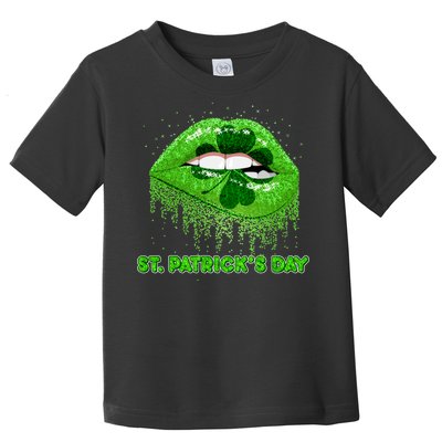 St Patrick's Day Shamrock Irish Lips Toddler T-Shirt