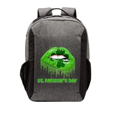 St Patrick's Day Shamrock Irish Lips Vector Backpack