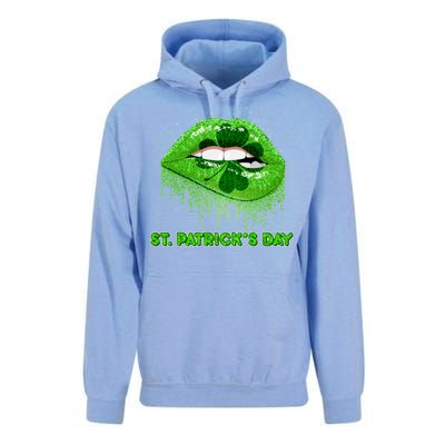 St Patrick's Day Shamrock Irish Lips Unisex Surf Hoodie