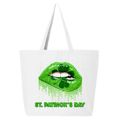 St Patrick's Day Shamrock Irish Lips 25L Jumbo Tote