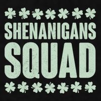 St Patrick's Day Shenanigans Squad Shamrocks Clover Ladies PosiCharge Tri-Blend Wicking Tank