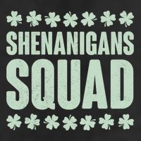 St Patrick's Day Shenanigans Squad Shamrocks Clover Cool Comfort Performance Bucket Hat