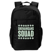 St Patrick's Day Shenanigans Squad Shamrocks Clover Backpack