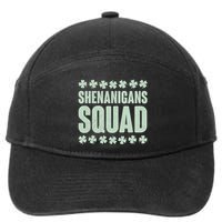 St Patrick's Day Shenanigans Squad Shamrocks Clover 7-Panel Snapback Hat