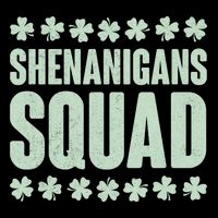 St Patrick's Day Shenanigans Squad Shamrocks Clover 7-Panel Snapback Hat