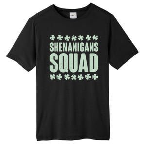 St Patrick's Day Shenanigans Squad Shamrocks Clover Tall Fusion ChromaSoft Performance T-Shirt