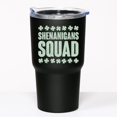 St Patrick's Day Shenanigans Squad Shamrocks Clover Tumbler