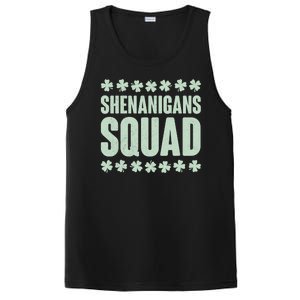 St Patrick's Day Shenanigans Squad Shamrocks Clover PosiCharge Competitor Tank