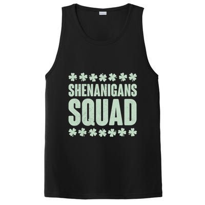 St Patrick's Day Shenanigans Squad Shamrocks Clover PosiCharge Competitor Tank
