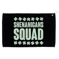 St Patrick's Day Shenanigans Squad Shamrocks Clover Grommeted Golf Towel