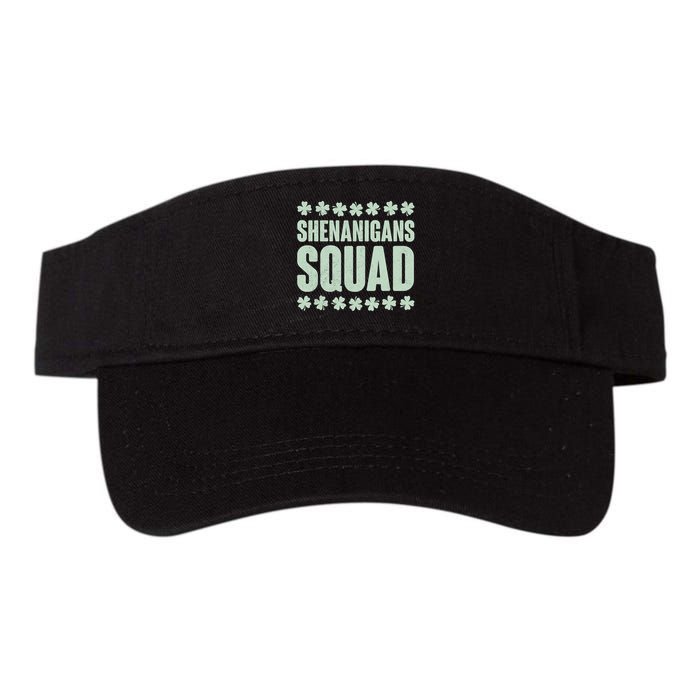 St Patrick's Day Shenanigans Squad Shamrocks Clover Visor