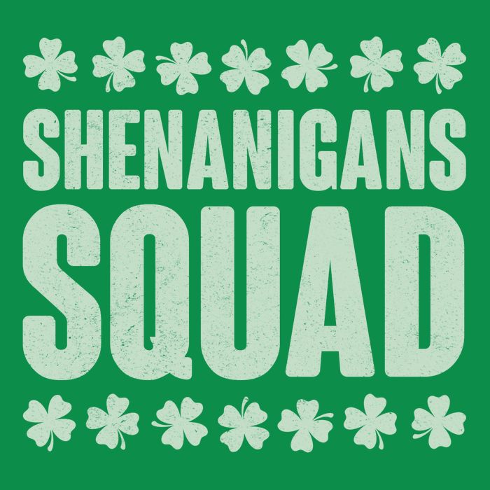 St Patrick's Day Shenanigans Squad Shamrocks Clover Premium T-Shirt